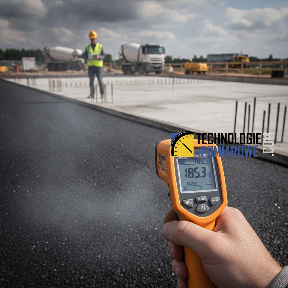 Pirometr — bezdotykowy pomiar temperatury betonu i asfaltu