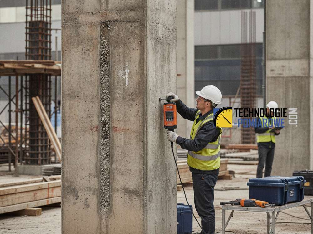 Badanie sklerometryczne betonu młotkiem Schmidta – nieniszcząca diagnostyka twardości i jakości konstrukcji.